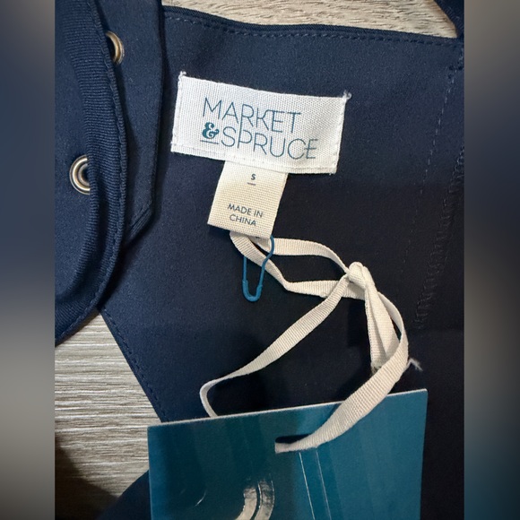 Market & Spruce Navy Jumpsuit - Picture 6 of 9